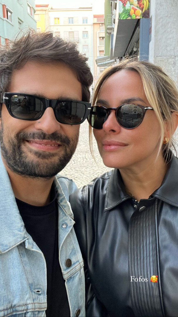 Helena Isabel Patrício em foto romântica com o namorado