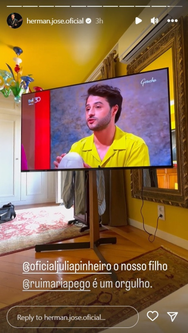 Herman José: "Júlia Pinheiro, o nosso filho é um orgulho"