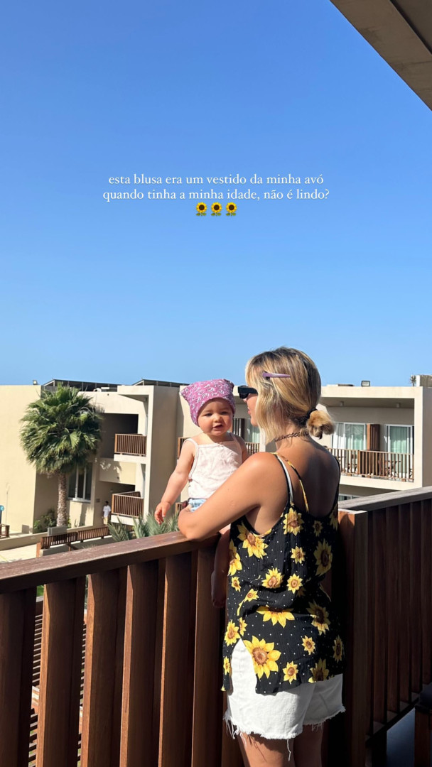 Inês Gutierrez dá 'nova vida' a vestido antigo da avó