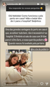 Mafalda Rodiles fala do pós-parto após bebé nascer em casa