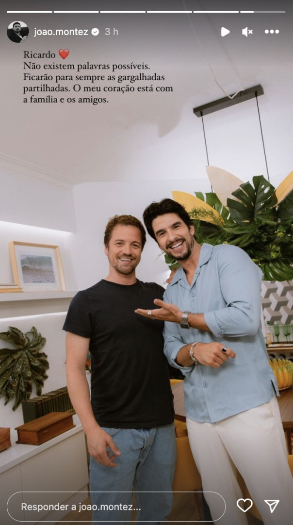 "Não existem palavras. O meu coração está com a família e os amigos"