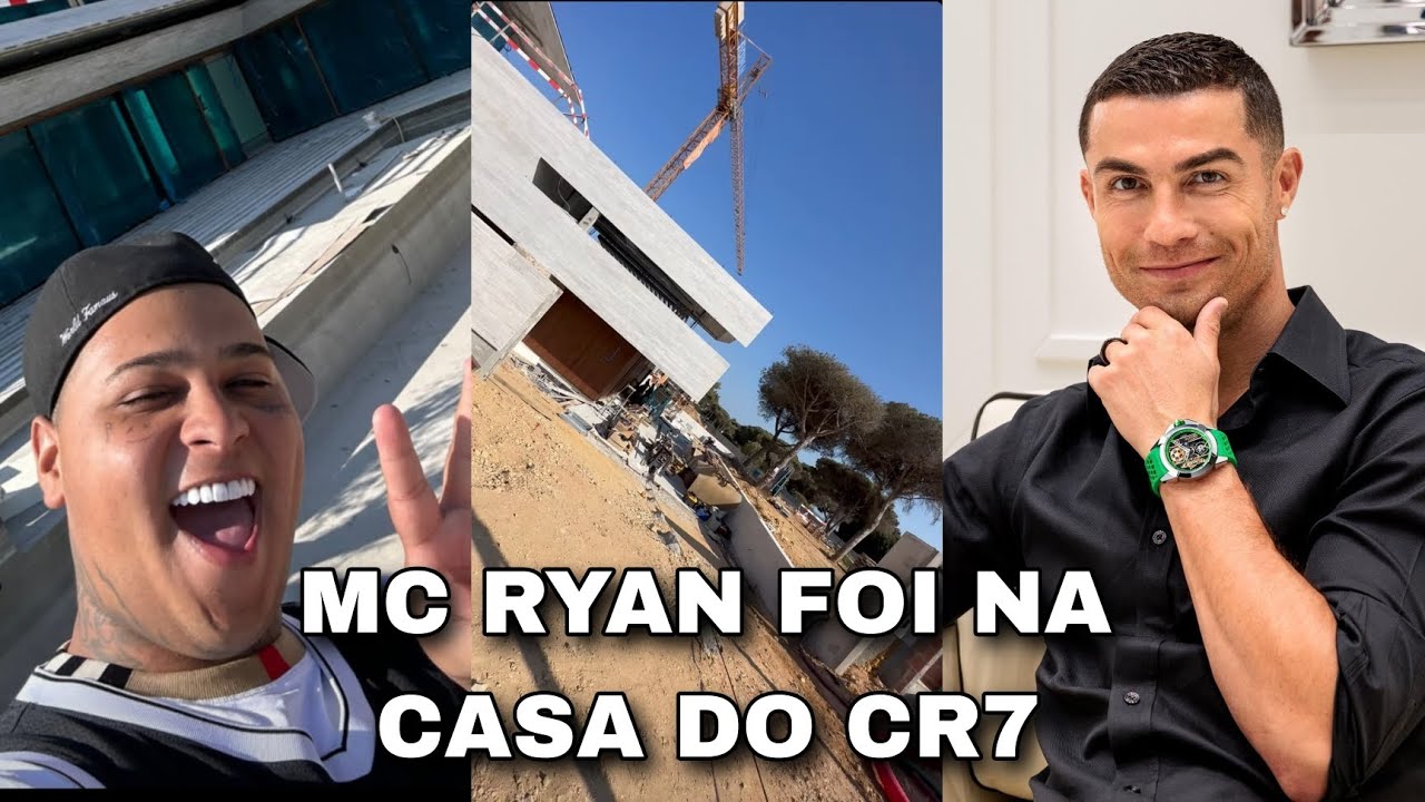 Novas imagens da casa de Ronaldo em Cascais. Tem 2 piscinas e cinema