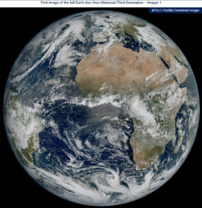Satélite de nova geração capta imagem do nosso planeta