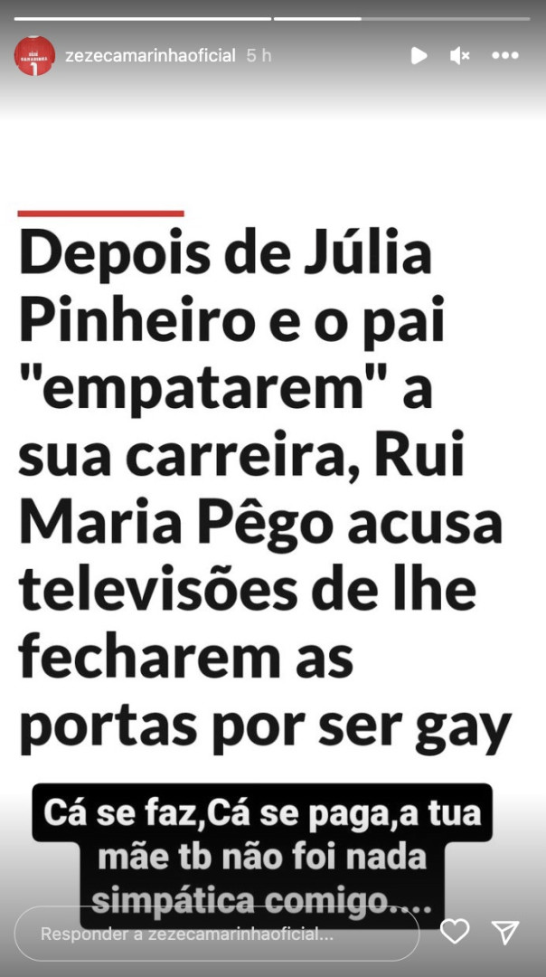 Zezé Camarinha critica Júlia Pinheiro: "Não foi nada simpática comigo"