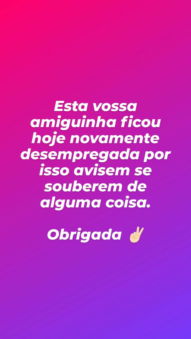 Atriz Inês Sobral diz ter ficado "novamente desempregada"