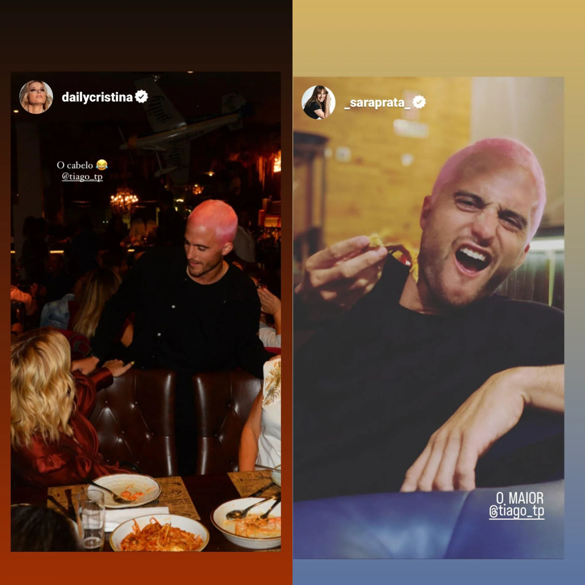 "Endoideceu". Cristina reage a novo look de Tiago Teotónio Pereira