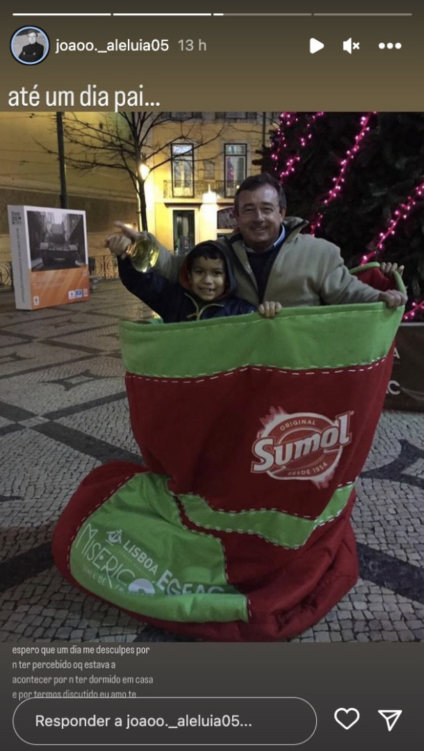 Filho de Luís Aleluia faz novo desabafo: "Espero que me desculpes"