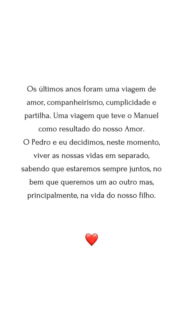 Foto da Semana. Pedro Teixeira e Sara Matos, o fim de um amor de 9 anos
