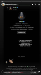 Neymar denunciado por mais uma mulher a quem enviou mensagem