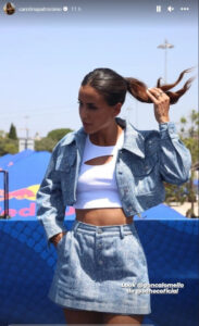 O look de Carolina Patrocínio para o Red Bull Showrun Lisboa