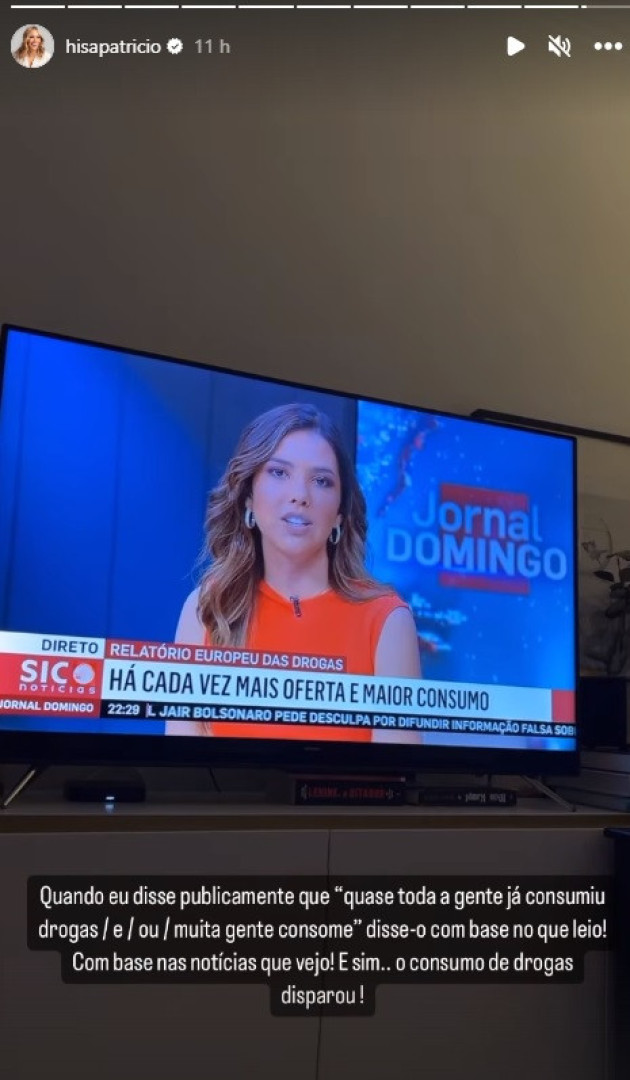 "Sim, o consumo de drogas disparou", comenta Helena Isabel Patrício