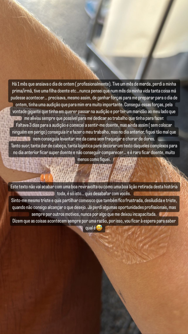 "A chorar de dores". Filipa Nascimento perdeu trabalho por estar doente