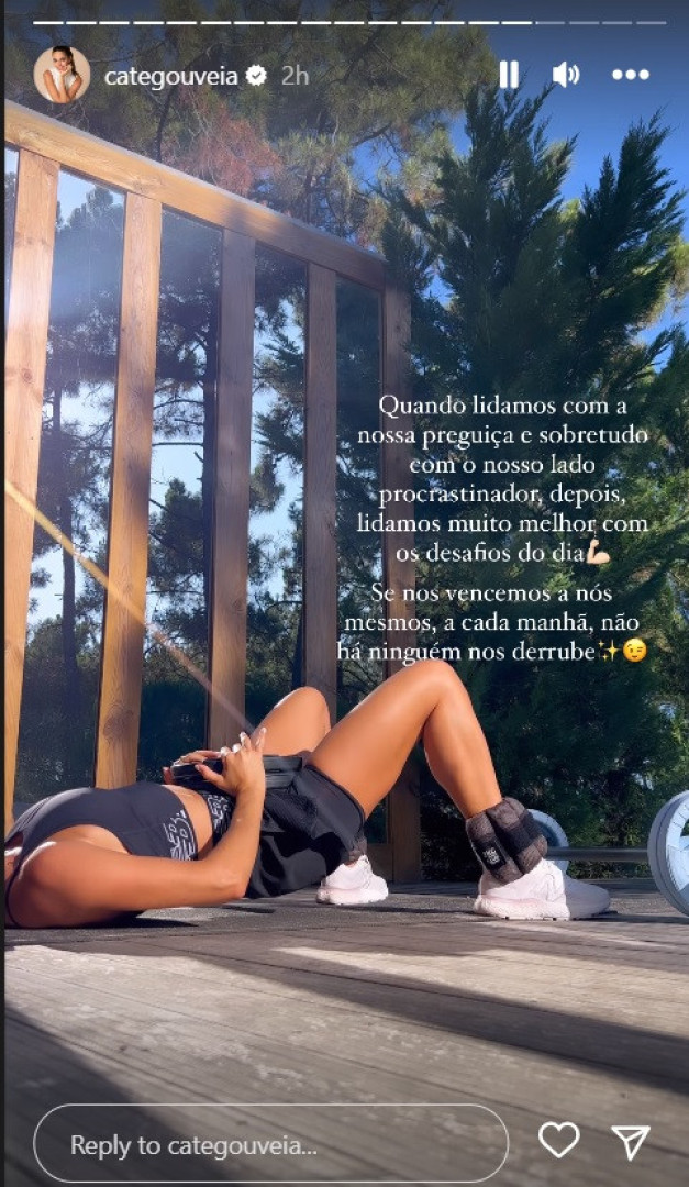 A dica de Catarina Gouveia para vencer a preguiça e a procrastinação