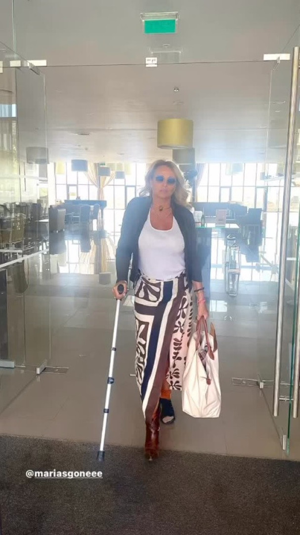 Alexandra Lencastre aparece de muletas em nova foto