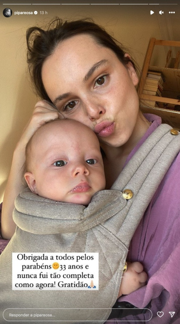 Filipa Areosa mostra rosto do filho pela primeira vez. Veja a foto