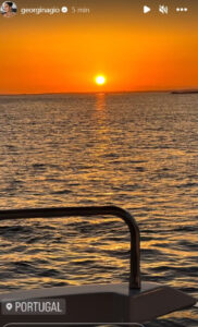 Georgina Rodríguez mostra fotografia catada em Portugal
