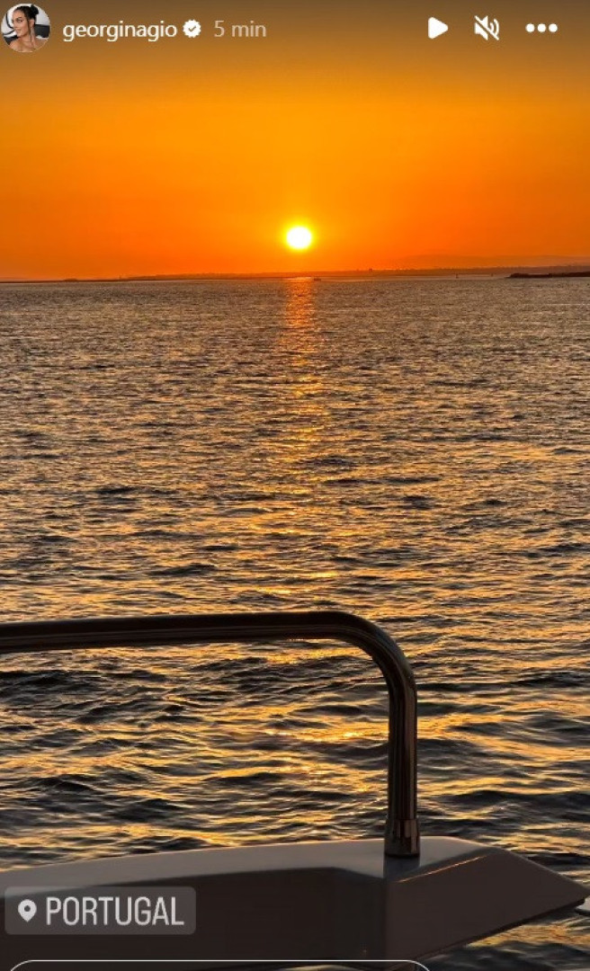 Georgina Rodríguez mostra fotografia catada em Portugal