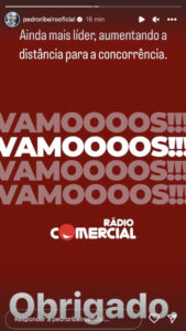 Pedro Ribeiro celebra vitória da Rádio Comercial nas audiências