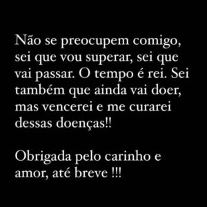 Preta Gil desabafa: "Estou doente e não me refiro ao cancro"