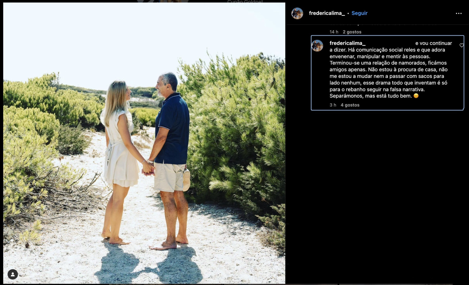 Saiu de casa Frederica Lima esclarece: "Não me estou a mudar"