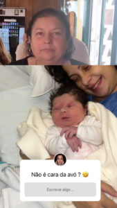 Sandrina Pratas mostra foto da mãe e da filha. "Não é a cara da avó?"