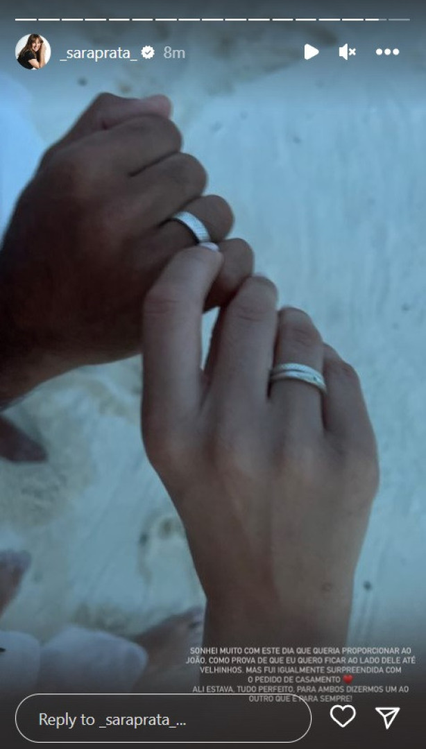 Sara Prata está noiva! Eis o romântico pedido de casamento nas Maldivas
