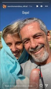 Separação durou um dia Nuno H. de Sá e Frederica Lima mostram-se juntos