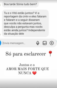 Sónia Jesus e Vítor Soares separados? "Só para esclarecer..."