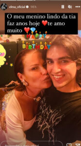 Elma Aveiro celebra aniversário do "menino lindo da tia"