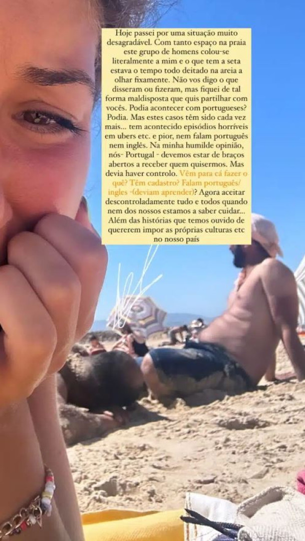 Filha de Rui Santos assediada na praia