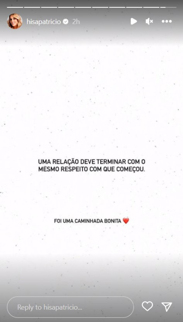 "Foi uma caminhada bonita". Helena Isabel Patrício está solteira