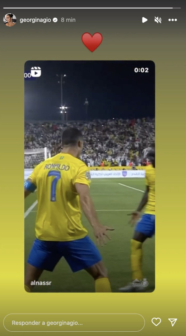 Georgina assinala nova conquista de Cristiano Ronaldo com muito amor