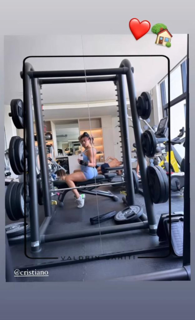 Georgina Rodríguez mostra-se a treinar com Cristiano Ronaldo