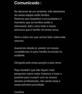 Imagem da Semana: O grave acidente da equipa de Carolina Deslandes