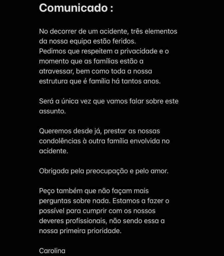 Imagem da Semana: O grave acidente da equipa de Carolina Deslandes