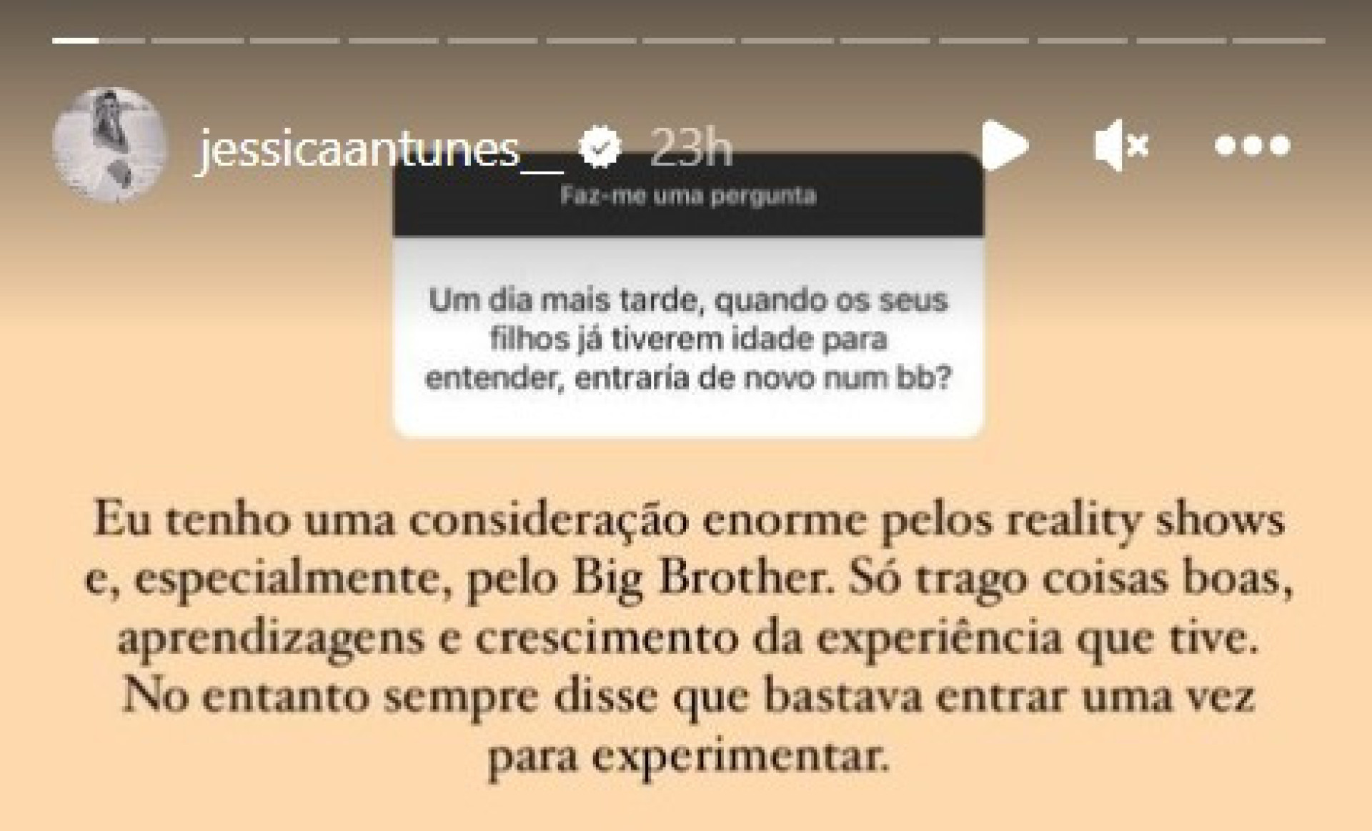 Jéssica Antunes entraria novamente no 'Big Brother'? A resposta