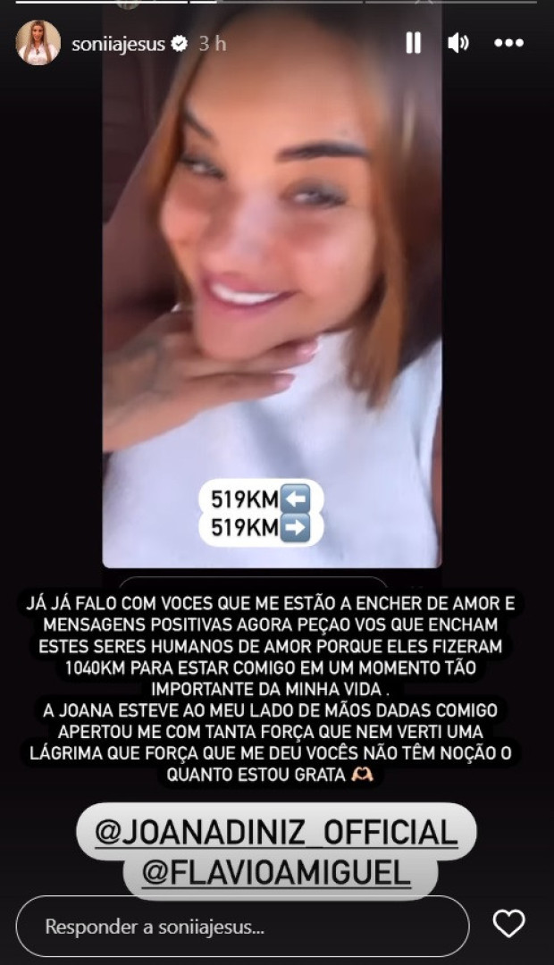 Joana Diniz fez mais de 1000 km para apoiar Sónia Jesus no tribunal