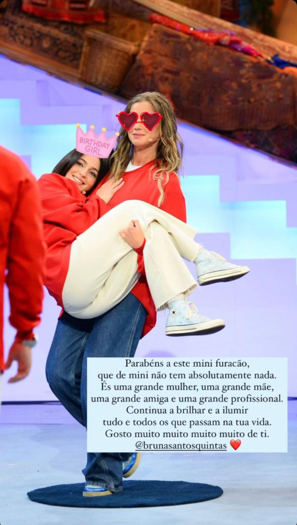 Júlia Palha sobre Bruna Quintas: "Uma grande mulher, uma grande mãe"