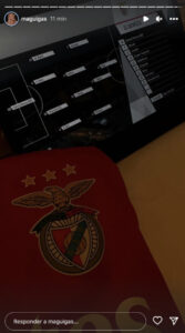 Namorada de Gonçalo Ramos mostra-se a apoiar o Benfica