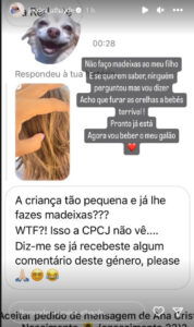 "Não faço madeixas ao meu filho. E acho terrível furar orelhas a bebés"