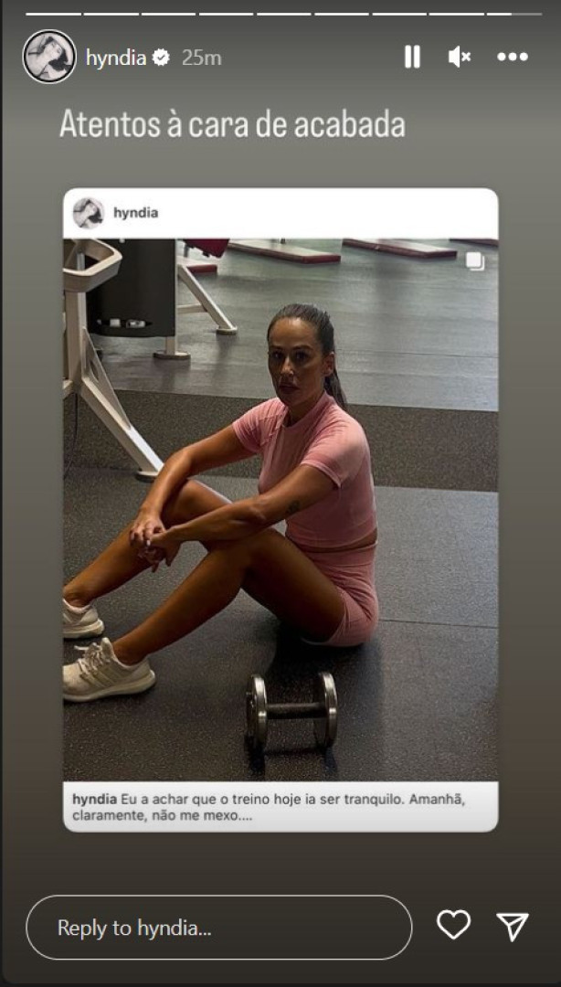 ‘No pain…’. O treino que deixou Rita Pereira com uma "cara de acabada"