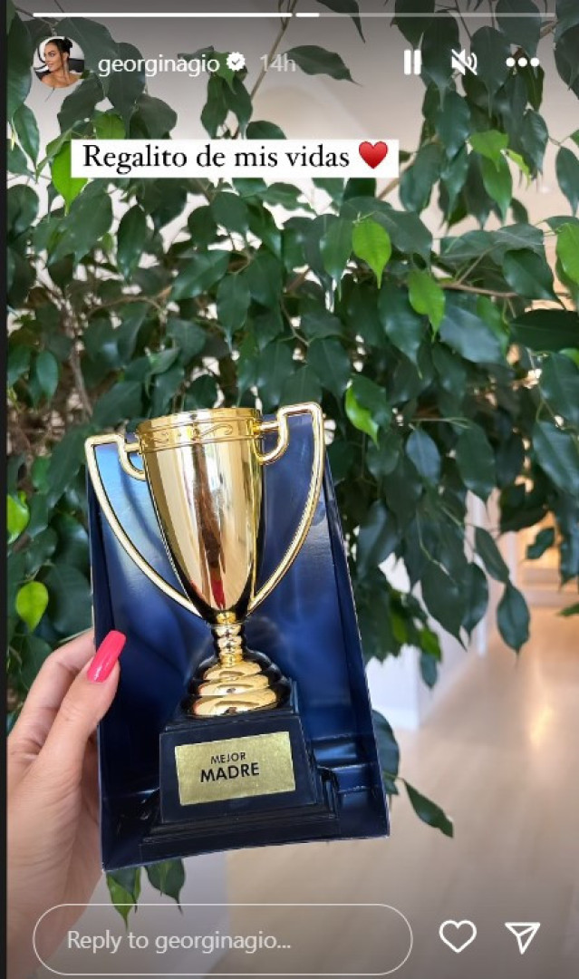 O surpreendente presente que Georgina Rodríguez recebeu dos filhos