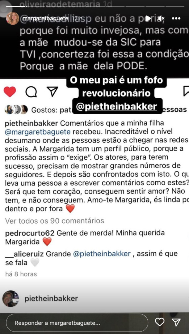Piet-Hein Bakker indignado com críticas feitas à filha: "Inacreditável"