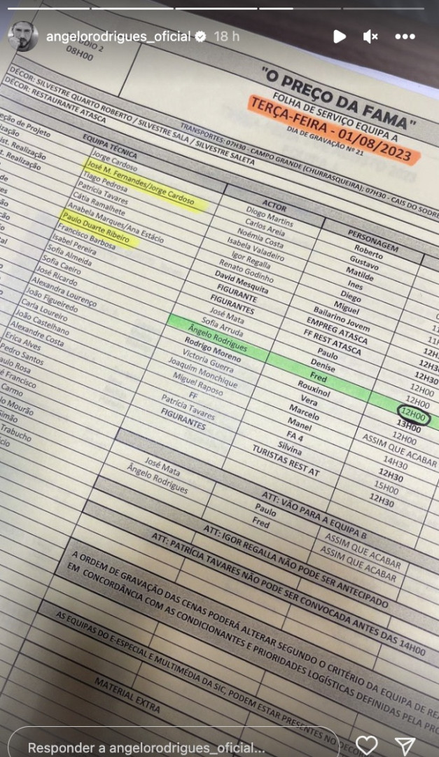 Revelados mais nomes do elenco da nova novela da SIC