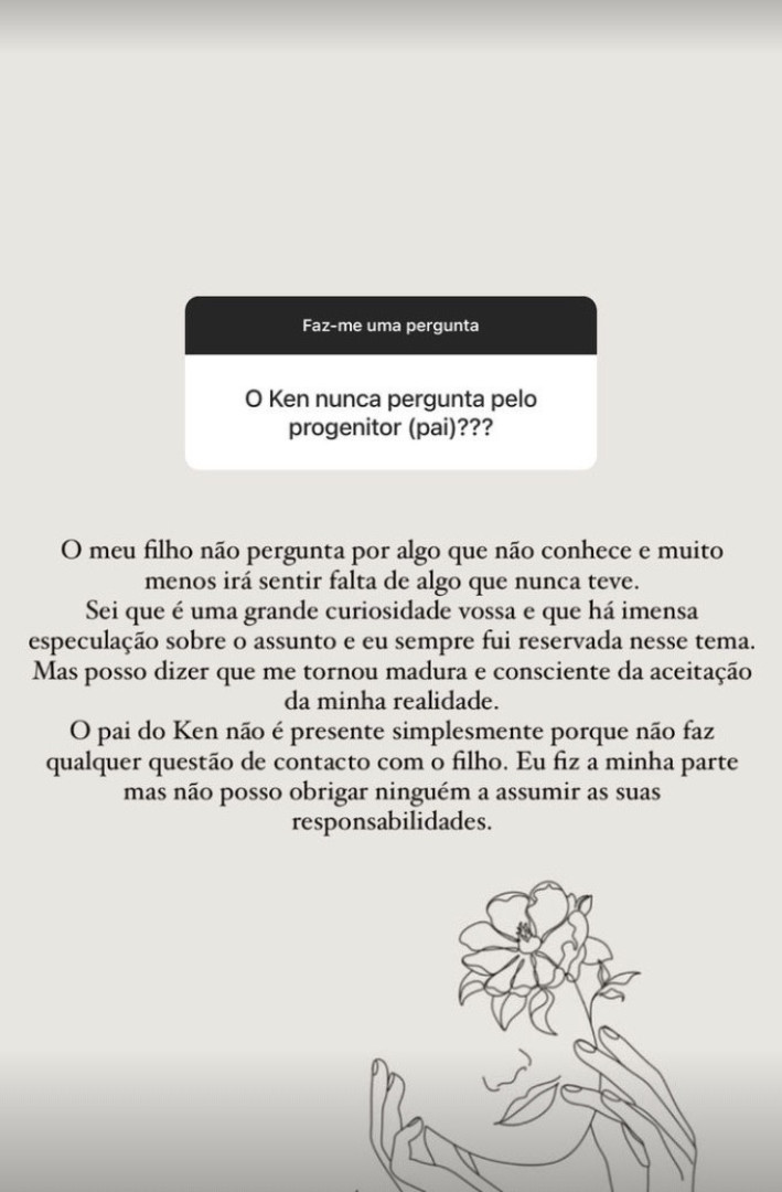 Andreia Silva: "Pai do Ken não é presente porque não faz questão"