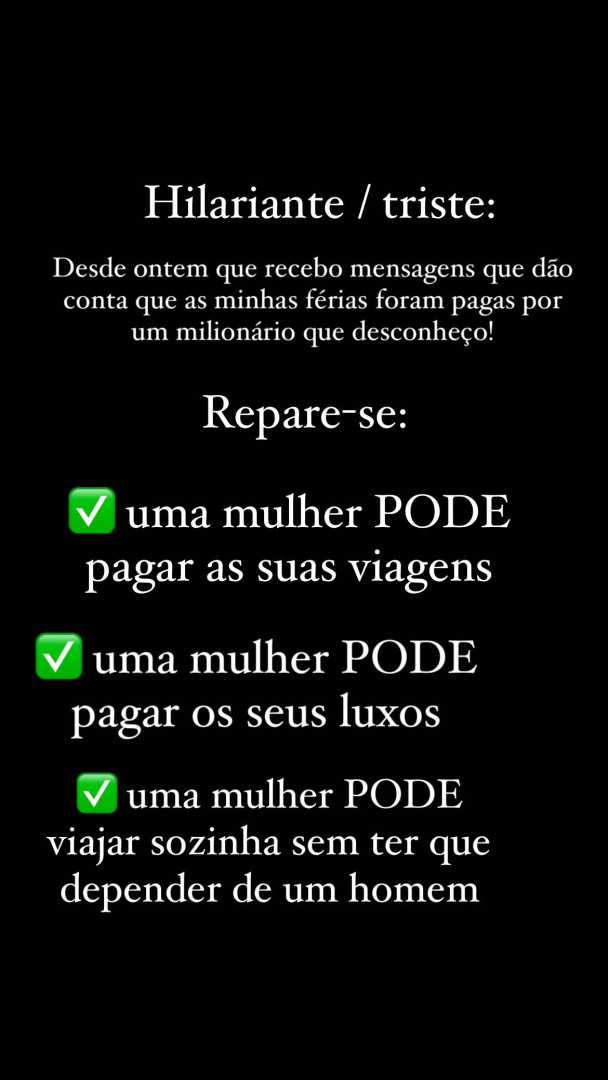 Férias de Helena Isabel Patrício foram pagas por um milionário?