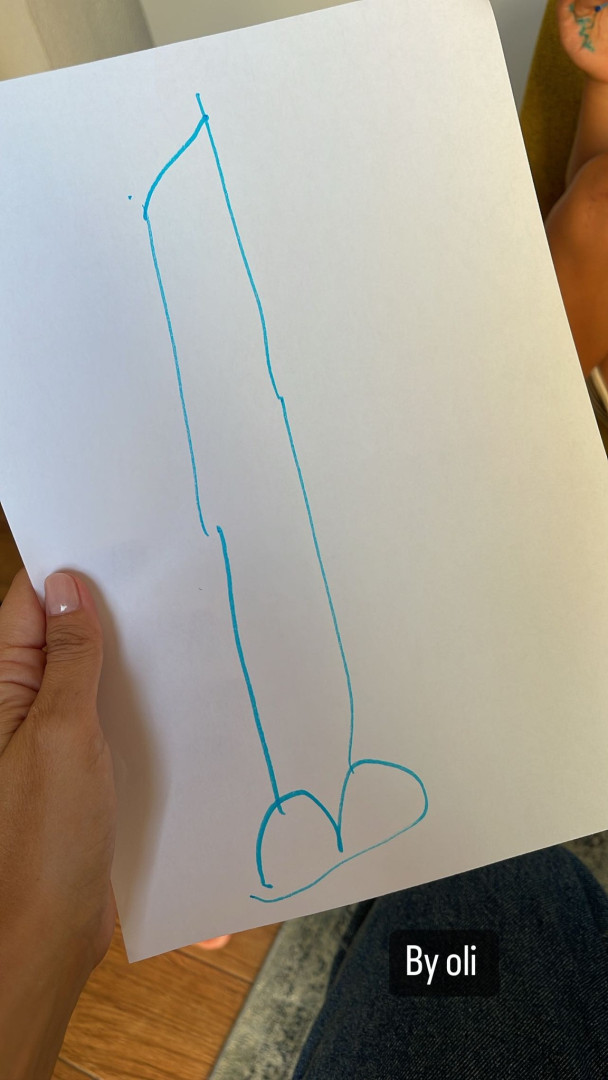 Jessica Athayde e Diogo Amaral mostram desenho inusitado do filho