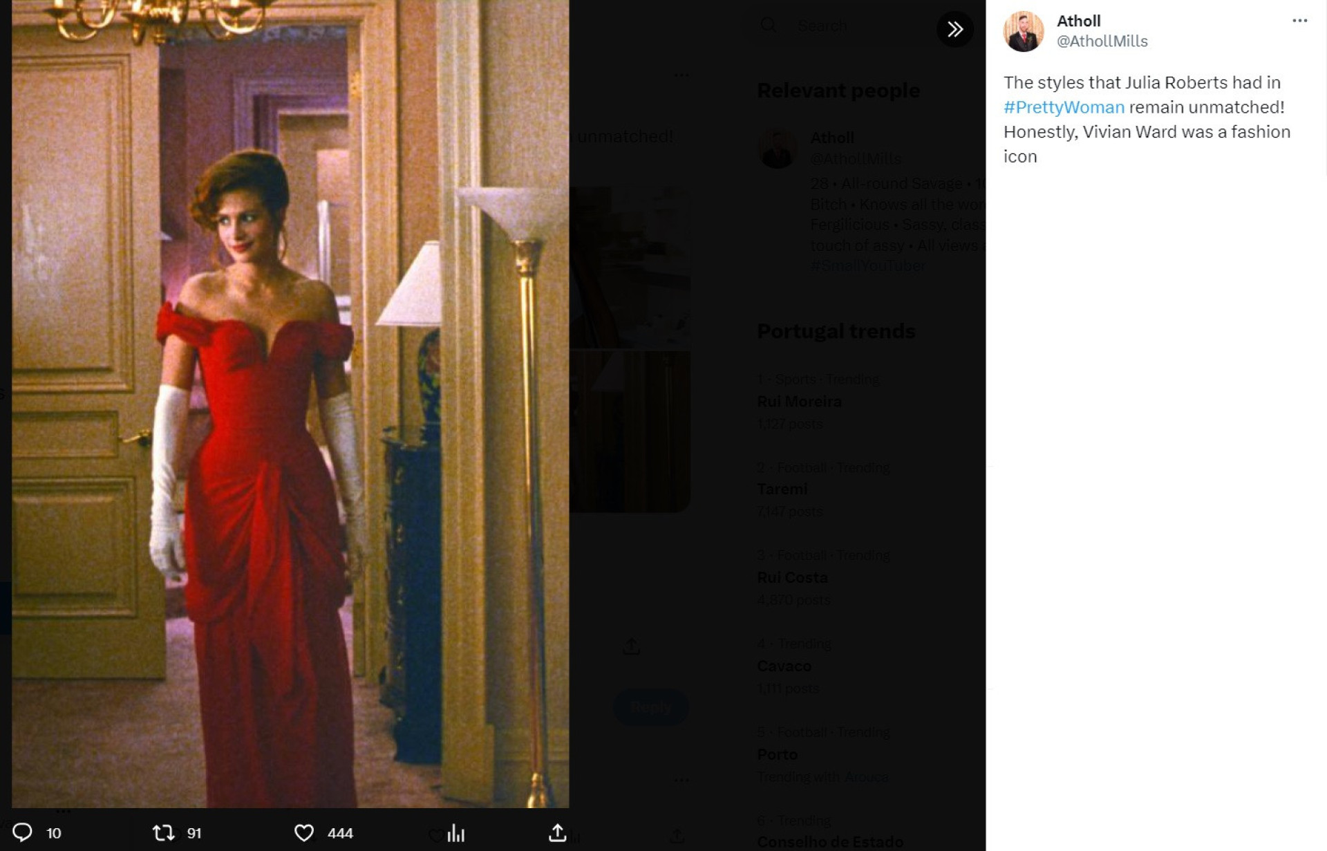 Look de Georgina Rodríguez em Veneza faz lembrar papel de Julia Roberts