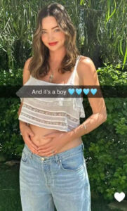 Miranda Kerr está grávida novamente e já revelou o sexo do bebé