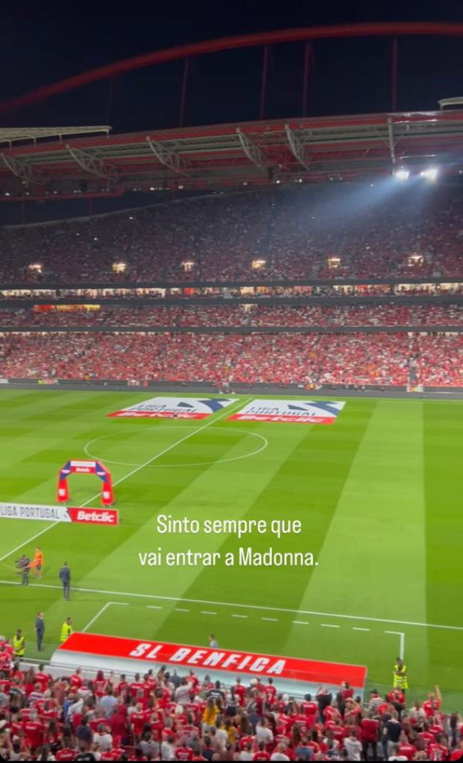 O que tem o estádio da Luz a ver com Madonna ‘Pipoca’ explica.